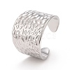 Non-Tarnish 304 Stainless Steel Open Cuff Ring RJEW-C025-27P-1