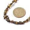Natural Tiger Eye Chip Beaded Necklace NJEW-JN04616-08-3