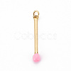 Brass Enamel Pendants KK-S362-032K-NR-1