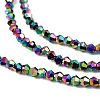 Transparent Electroplate Glass Beads Strands EGLA-A039-T2mm-UA02-3