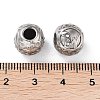 304 Stainless Steel Rhinestone European Beads STAS-A092-10W-P-3