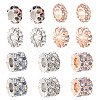 14Pcs 7 Style Zinc Alloy Rhinestone Beads ALRI-PJ0001-01-1