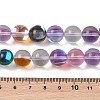 Electroplated Synthetic Moonstone Beads Strands G-C131-A01-04-4