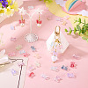 100Pcs 10 Colors Baking Paint Transparent Glass Beads DGLA-TA0001-42-7