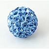 Polymer Clay Rhinestone Beads RB-H284-6MM-Half-2-1