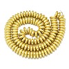 Electroplate Non-magnetic Synthetic Hematite Beads Strands G-S372-001-02G-3