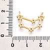 Brass Micro Pave Cubic Zirconia Pendants KK-N261-120B-G-3