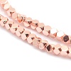Electroplate Non-magnetic Synthetic Hematite Beads Strands G-L485-10C-RG-2