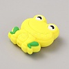 Frog Food Grade Eco-Friendly Silicone Focal Beads SIL-WH0006-29B-2