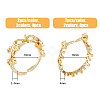 SUPERFINDINGS 8Pcs 4 Style Rack Plating Brass Open Cuff Ring Settings KK-FH0006-84-2