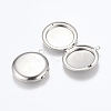 Tarnish Resistant 304 Stainless Steel Locket Pendants STAS-E144-016P-2