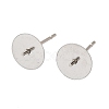 304 Stainless Steel Stud Earring Findings STAS-D370-02P-04-1