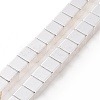 Electroplated Non-magnetic Synthetic Hematite Beads Strands G-C006-02S-1