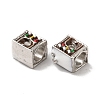 Christmas Theme Alloy Enamel European Beads PALLOY-D058-01P-03-3