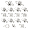 304 Stainless Steel Snap Clasps STAS-UN0009-06P-1