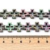 Electroplated Natural Lava Rock Beads Strands G-K388-02B-4