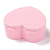 Heart Plastic Jewelry Boxes OBOX-F006-09B-2