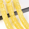 Dyed Natural White Jade Beads Strands G-T143-17E-1