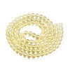 Baking Paint Transparent Glass Beads Strands DGLA-N006-8mm-03-2