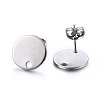 Non-Tarnish 304 Stainless Steel Stud Earring Findings STAS-K184-01-03P-2