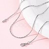 Brass Boston Link Chains Necklaces for Women NJEW-D302-59P-1