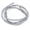 Spray Painted Glass Beads Strands GLAA-A038-B-49-2