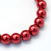 Baking Paint Pearlized Glass Pearl Round Bead Strands X-HY-Q003-4mm-51-2