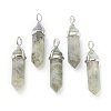 Natural Labradorite Pointed Pendants G-M378-01P-A29-1