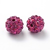 Polymer Clay Rhinestone Beads RB-C1438-10mm-A24-2