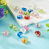 20Pcs UV Plating Resin European Beads RESI-TA0004-30-4