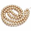 Electroplate Non-magnetic Synthetic Hematite Bead Strands G-Q466-6mm-04-5