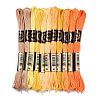 11 Skeins 11 Colors 6-Ply Polyester Embroidery Floss OCOR-M009-01B-09-1