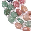 Cherry Quartz Glass & Natural  Rhodonite & Sodalite & Green Aventurin & Crazy Agate Beads Strands G-Z135-A12-5