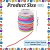 Segment Dyed Round Polyester Elastic Cord OCOR-WH20018-35B-2