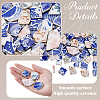 500G 4 Styles Handmade Porcelain Cabochons PORC-SP0001-22-5
