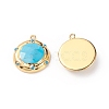 Natural Howlite Pendants G-L543-002G-2