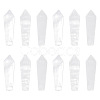 12Pcs Natural Quartz Crystal Pointed Beads G-OC0003-99-1