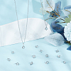 40Pcs White Cat Eye Charms STAS-UN0045-89-2