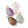 Natural Mixed Gemstone Pendants PALLOY-JF05387-01-2