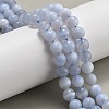 Natural Blue Lace Agate Beads Strands G-F222-30-8mm-02-1