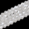 Imitation Jade Electroplate Glass Beads Strands GLAA-F029-J4mm-C06-1