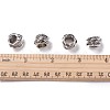 Tibetan Style Alloy Tube Barrel Beads TIBEB-LF11253YKG-AS-LF-4