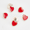 100Pcs CCB Plastic Shank Buttons BUTT-GF0001-11B-4