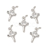 Brass Micro Pave Cubic Zirconia Charms KK-E068-VB239-2