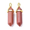 Synthetic Goldstone Pointed Pendants G-G025-01G-35-2