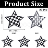20Pcs Polyester Clothing Patches DIY-CY0002-35A-2