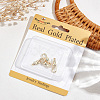 6Pcs Brass Keychain Clasp Findings KK-BBC0018-03-5