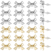32Pcs 2 Colors Alloy Stud Earring Findings FIND-BBC0004-34-6