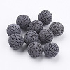 Unwaxed Natural Lava Rock Beads G-I190-16mm-B05-1