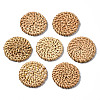 Handmade Reed Cane/Rattan Woven Beads WOVE-S119-22-2